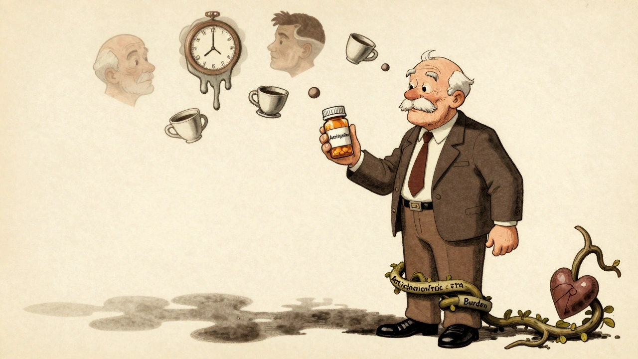 Anticholinergic Burden with Tricyclic Antidepressants: Cognitive and Cardiac Risks