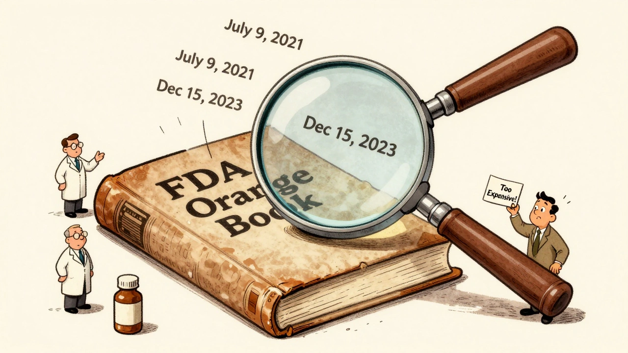 FDA Orange Book: Where to Find Patent Expiration Dates for Generic Drugs