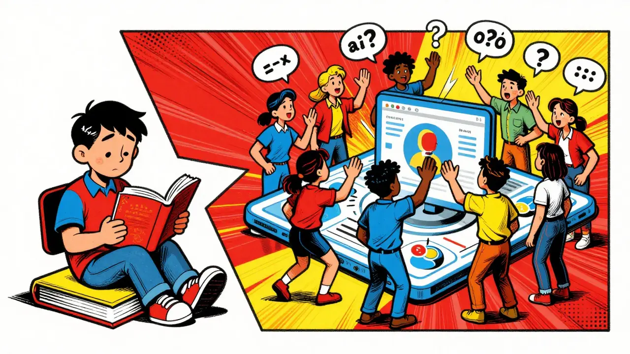 Community interacting via digital learning hub
