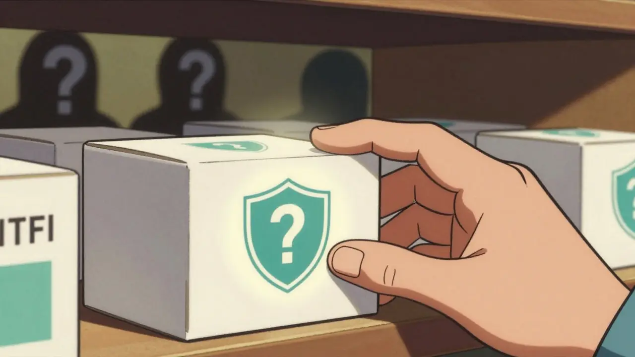 Illustration of choosing a safe certified online pharmacy over rogue sites